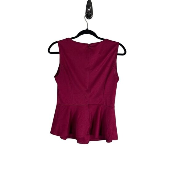 Papaya Top Women M Red Floral Peplum Retro Y2K Mesh Babydoll Neutral Tomato Girl - Picture 8 of 11